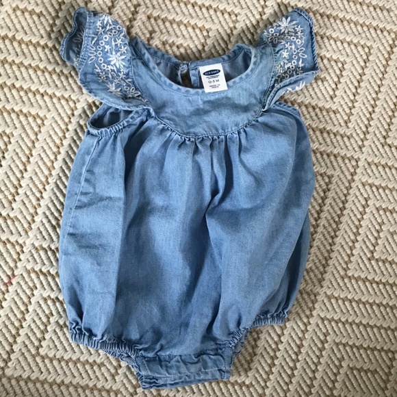 Old Navy Other - 3/$8 - Old Navy Boho Chambray Bubble Romper